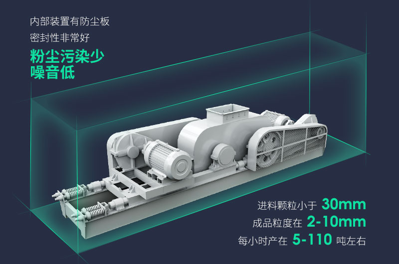 對輥式制砂機優勢多